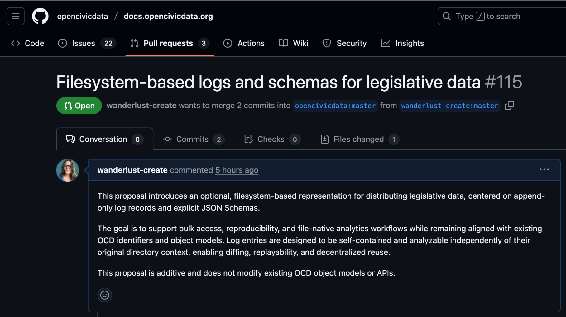 OCD proposal screenshot